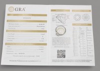 Auktion 358 / Los 1404 <br>925er Silber-Ring mit Moissanite, ca. 1ct, 2,5gr, RG 56, Zertifikat anbei