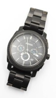 Auktion 358 / Los 2107 <br>Herren-Armbanduhr, FOSSIL, Quartzwerk nicht geprüft, neuwertiger Zustand, D-4,5cm