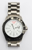 Auktion 358 / Los 2109 <br>Herren-Armbanduhr, Swiss Military Forces, Quarzwerk nicht geprüft, neuwertiger Zustand, Anbei Box und Anleitung, D-5m
