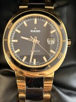 Auktion 358 / Los 2112 <br>Herrenarmbanduhr "Rado D-Star 200" D-4 cm mit Papieren /Handbuch in orig Kasten mit Umkarton. sehr guter Zustand  bzw. kaum  getragen