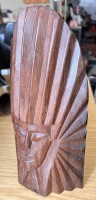 Auktion 358 / Los 15104 <br>massive Holz-Maske, 28x15 cm