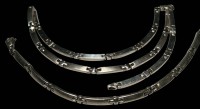 Auktion 359 / Los 1008 <br>Silber-Glieder Halskette und passendes Armband-925-, zus. 65,5 gramm, L-42 und 19 cm,