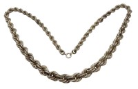 Auktion 359 / Los 1019 <br>835er Silber-Kette, im Verlauf, 56,3gr., ca. L-54cm