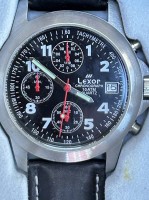 Auktion 359<br>Quartz HAU "Lexor Chronograph", neuwertig mit Beschreibung, Werk nicht geprüft,