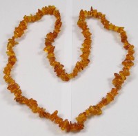 Auktion 359 / Los 1043 <br>Bernstein-Halskette, L-66 cm, 29,5 gr.