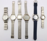Auktion 359 / Los 2006 <br>6x div. Quarz-Armbanduhren, Funktionen nicht geprüft, Tragespuren