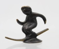 Auktion 359 / Los 15018 <br>kl. Bronze (Gluttöter), H.Baller Vienna, wohl Entw. W. Bosse, 50/60er Jahre, ca. H-4,5cm