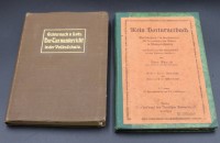 2x Literatur über Sportlehre, beide um 1912, Altersspuren.