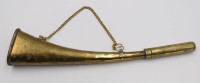 Auktion 359 / Los 16010 <br>Messing-Horn, älter, L-25,5cm