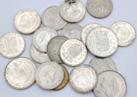 Auktion 359 / Los 6020 <br>Konvolut div. Gulden-Münzen, Niederlande, zus. ca. 137gr.