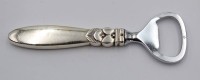 Auktion 359 / Los 11027 <br>Flaschenöffner, Georg Jensen, Dänemark, Cactus, Silbergriff, L-12cm, Gebrauchsspuren