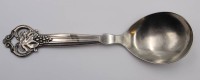 Auktion 359 / Los 11054 <br>Gemüselöffel, Silbergriff, COHR, Dänemark 1959, L-21,5cm