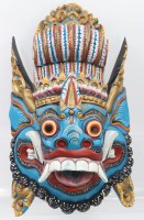 Auktion 359 / Los 15525 <br>gr. Wandmaske, Bali, Indonesien, bemalt, 40 x 24cm
