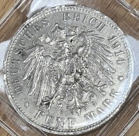 Auktion 359 / Los 6032 <br>5 Mark 1914, Wilhelm II, Deutsches Reich