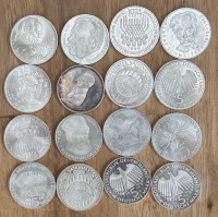 Auktion 359 / Los 6036 <br>39x 5 DM Sondermünzen, alle 70-er Jahre, Nennwert 195 DM-ca. 100 €