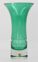 Auktion 359 / Los 10020 <br>Vase, Ludwigsthal, grün, ca. H-20cm