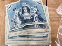 Auktion 359 / Los 6049 <br>ca. 60 Gelscheine  je 100 Mark Reichsbanknote, ca. 1908,