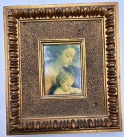 Auktion 359 / Los 5040 <br>kl. alter Goldrahmen, Holz, Innenmass ca. 12,5x10 cm, RG28x25 cm
