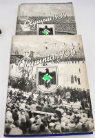 Auktion 359 / Los 3019 <br>2 Bände Olympia 1936, viele Bildchen fehlen, besonders in Band 2