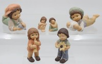 Auktion 359 / Los 9044 <br>6x Nina &amp; Marco Figuren, Goebel, ca. L-12cm, H-kleinste 5cm