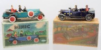 Auktion 359 / Los 12035 <br>2x Blechautos, je in orig. Kartons, Minic Nr. 1014 und Metttoy Nr. 1053, 1x Schlüsselwerk