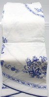 Auktion 359 / Los 13019 <br>runde Tischdecke, Zwiebelmuster, D-150cm
