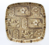 Auktion 359 / Los 9053 <br>gr. Schale, Royal Copenhagen, Fajance, ca. H-5cm, 26,5 x 26,5cm