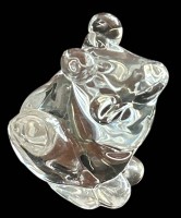 Auktion 359 / Los 10032 <br>Briefbeschwerer "Frosch" wohl Murano?, H-9,5 cm