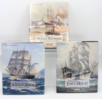 Auktion 359 / Los 3042 <br>3x Literatur über Marinemaler, Köhler Verlag, Johannes Holst, Willy Stöwer u. Adolf Bock