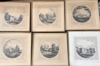 Auktion 359 / Los 5043 <br>6xElise Lasius Stahlstiche  Alt-Oldenburg,  ca. 24x22 cm, alle ger/Glas, 1x aus anderer Serie,