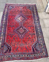 Auktion 359 / Los 13027 <br>Orient-Brücke, Iran "Koljai" 200x210 cm, Gebrauchsspuren