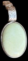 Auktion 360 / Los 1003 <br>Anhänger, Silber-925- mit hellen Stein, H-4 cm, 11,5 gr