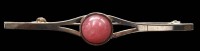 Auktion 360 / Los 1022 <br>Nadel, Silber-835- mit Rosenquartz, B-6,5 cm