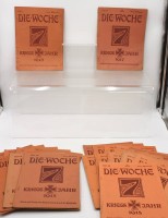Auktion 360 / Los 3001 <br>22x Ausgaben "Die Woche", Kriegsjahre 1914-1918