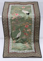 Auktion 360 / Los 15503 <br>Seidenstickerei, China, wohl Tischläufer, ca. 58,5 x 29,5cm