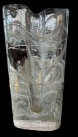 Auktion 360<br>Solifleur Blockvase, H-24 cm, B-11 cm