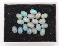 Auktion 367<br>19x div. Feueropale, zus. ca. 5,4ct