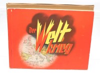 Auktion 360 / Los 7028 <br>Sammelalbum, Der Weltkrieg, kompl. , im Schuber