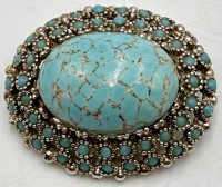 Auktion 361<br>vintage Modeschmuck-Brosche, undeutlich gemarkt innen, B-4 cm
