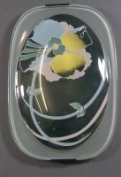 Auktion 361<br>Wandplatte mit Metallhalterung "Rosenthal", 22x15 cm