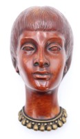 Auktion 361<br>Wandkopf, Achatit, 60/70er Jahre, ca. H-22cm