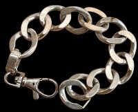 Auktion 361<br>massives Silber-925- Herrenarmband, L-22 cm, ca. 70 gr.