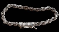 Auktion 361<br>Silber Kordelarmband, L-19 cm, 17,2 gr.
