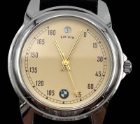 Auktion 361<br>mechan HAU "BMW" Speedometer wa6tch, 328, mit Lederband, Werk läuft