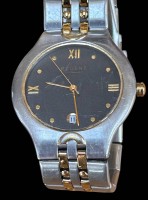 Auktion 361<br>Quartz HAU "Regent" Titan, orig. Band, soll laufen, keine Batterie, D-3.5 cm