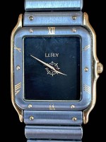 Auktion 361<br>Armbanduhr "Baume&amp;Mercier" LeRoy, Quartz, Edelstahl, D-23x27 mm, soll laufen, keine Batterie, nicht überprüft
