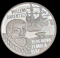 Auktion 361<br>Niederlande 5 Euro, 1996 Willem Barents, Cu-Ni