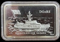 Auktion 361<br>Unze Silberbarren -999- Bremen und Seenotkreuzer Bremen