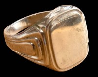 Auktion 361<br>Herren-Silberring-800- mit Gravurplatte, diese leer, RG 60, 6,6 gr.