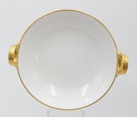 Auktion 361<br>Henkelschale, KPM Berlin, Goldrand, ca. H-5cm, D-13cm